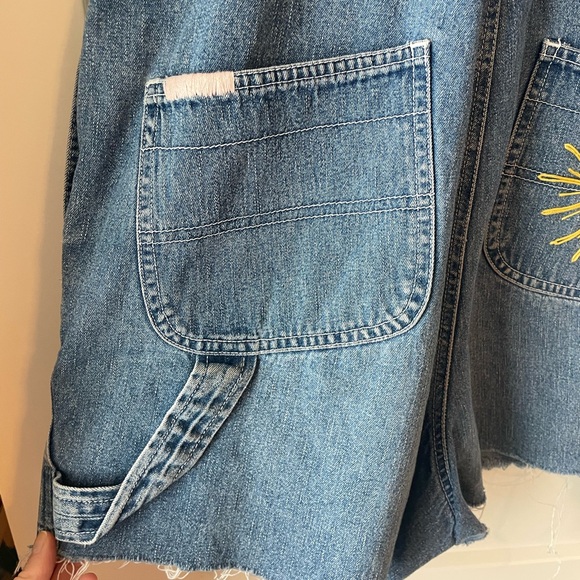 Embroidered Short Overalls - Picture 8 of 10